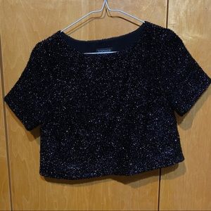 Black crop top